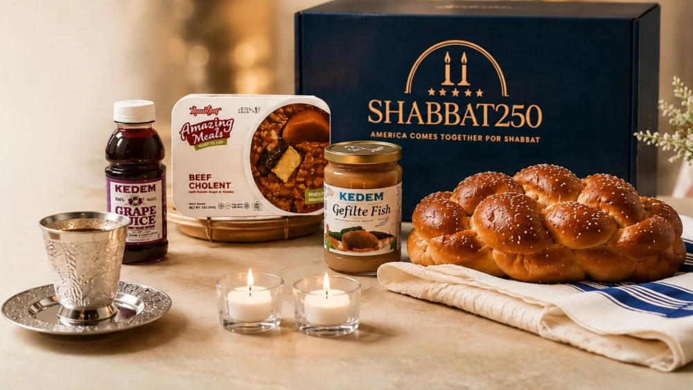 Shabbat250 image promoting a national Shabbat 