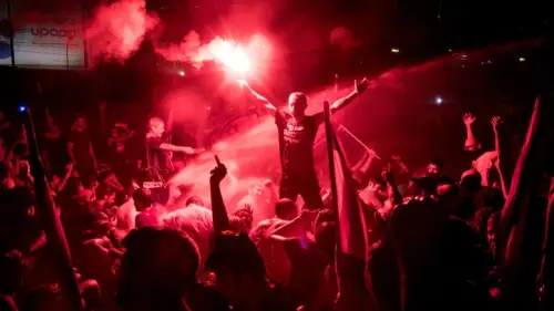 Israelis block the Ayalon Highway during a protest in Tel Aviv, July 5, 2023. Photo by Miriam Alster/Flash90.