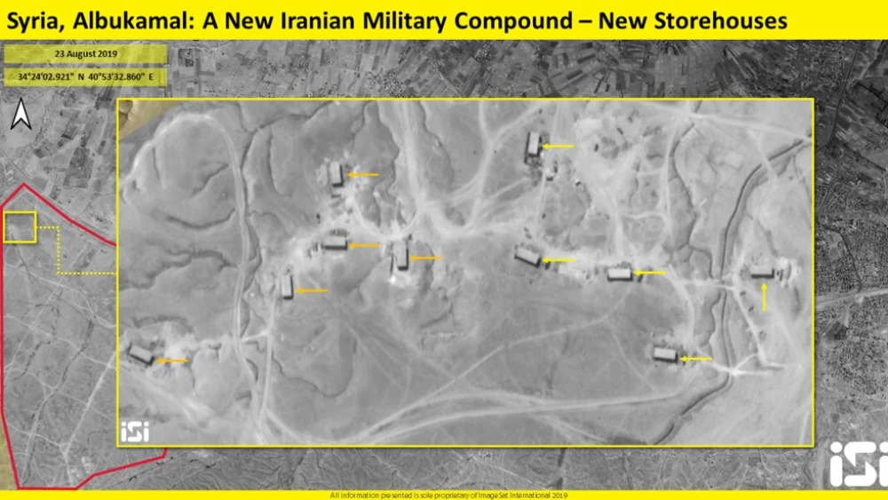 This satellite image purportedly shows several newly constructed storehouses