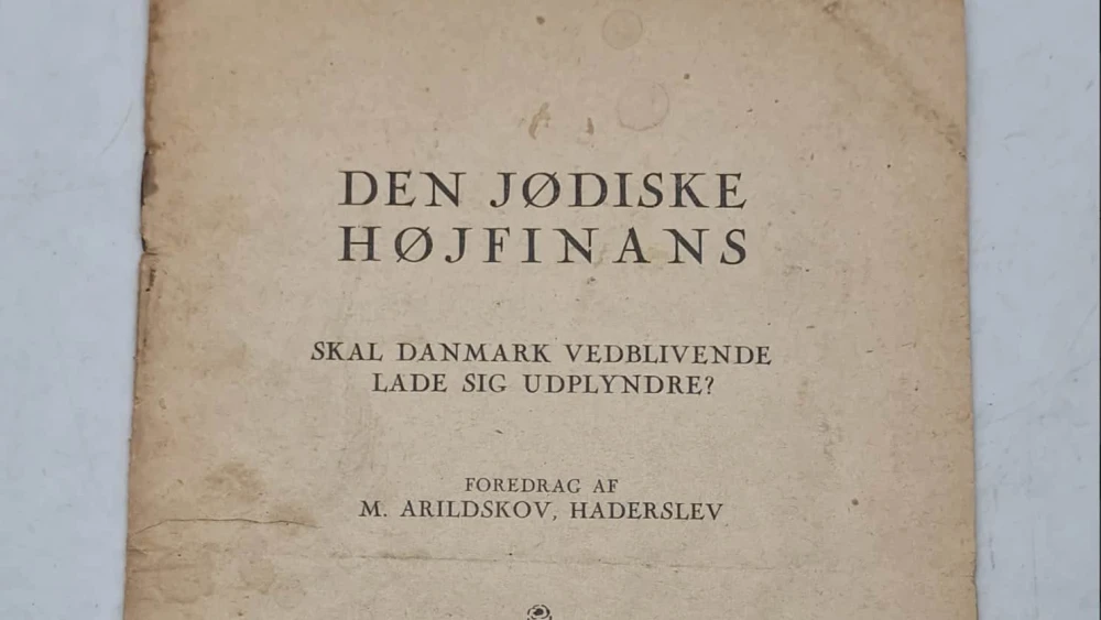 “The Jewish High Finance” pamphlet on sale on the website of the Bastion Auctions auction house in Denmark, Jan. 8, 2026. Source: Screenshot/Bastion Auctions.
