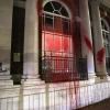 Jewish National Fund offices in London vandalized by Palestine Action, Nov. 2, 2024. Source: Palestine Action/X.
