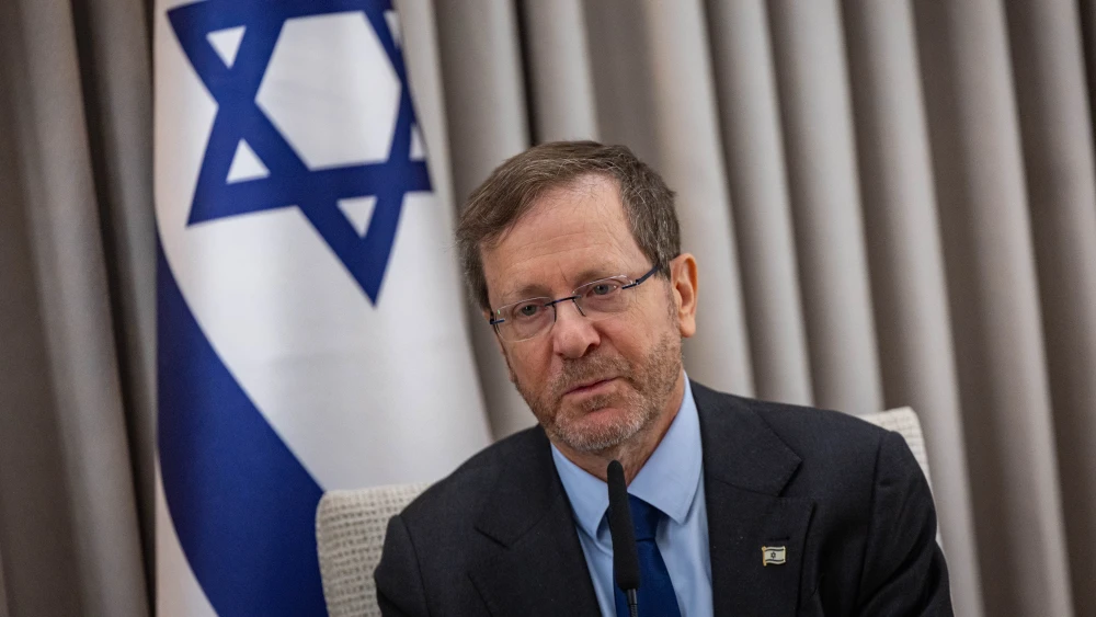 Israeli President Isaac Herzog on March 12, 2026. Photo by Yonatan Sindel/Flash90.