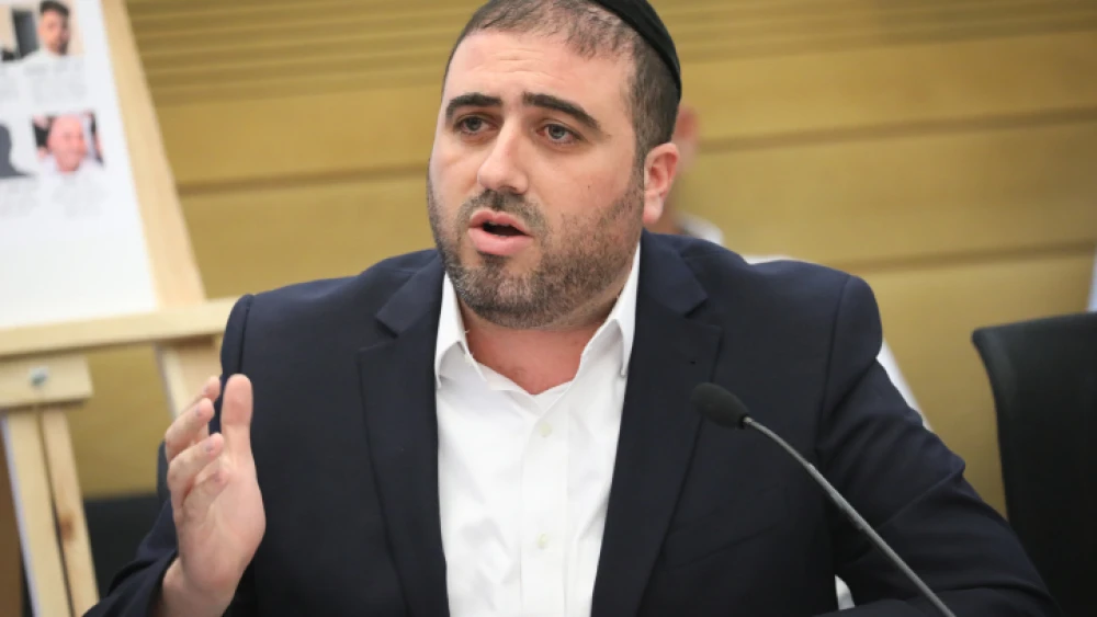 Shas MK Moshe Arbel attends an emergency conference at the Knesset on disasters at construction sites in Israel, May 27, 2019. Photo by Noam Revkin Fenton/Flash90.