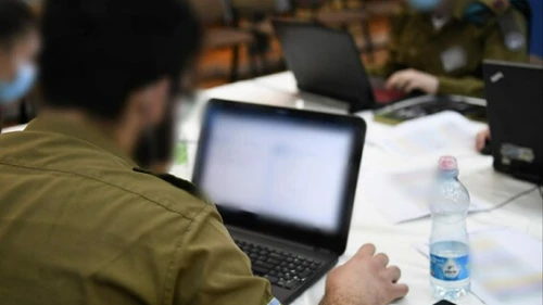 An Israeli soldier competes in the international cyber-security drill on Jan. 28, 2021. Credit: IDF Spokesperson's Unit.