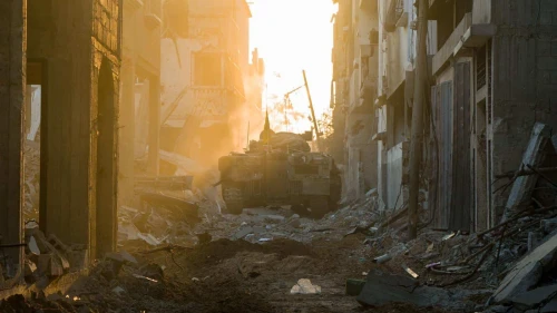 Israeli troops operating in the Hamas-ruled Gaza Strip, Dec. 21, 2023. Credit: IDF.