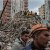 Searching for earthquake survivors in Turkey, Feb. 6, 2023. Source: Twitter.