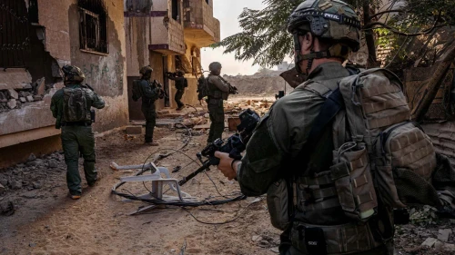Israeli forces conducting ground operations in the Gaza Strip, Jan. 3, 2024. Credit: IDF.