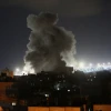 Israeli airstrikes in the Gaza Strip on Aug. 6, 2022. Photo by Abed Rahim Khatib/Flash90.
