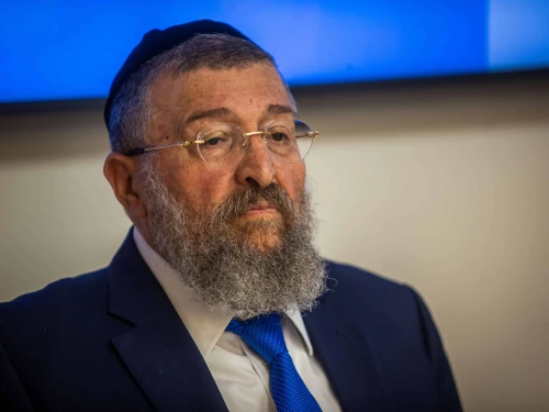 Israeli Labor Minister Yoav Ben-Tzur at a presentation of the poverty report for 2024 at the National Insurance Institute in Jerusalem, Dec. 18, 2024. Photo by Oren Ben Hakoon/Flash90.