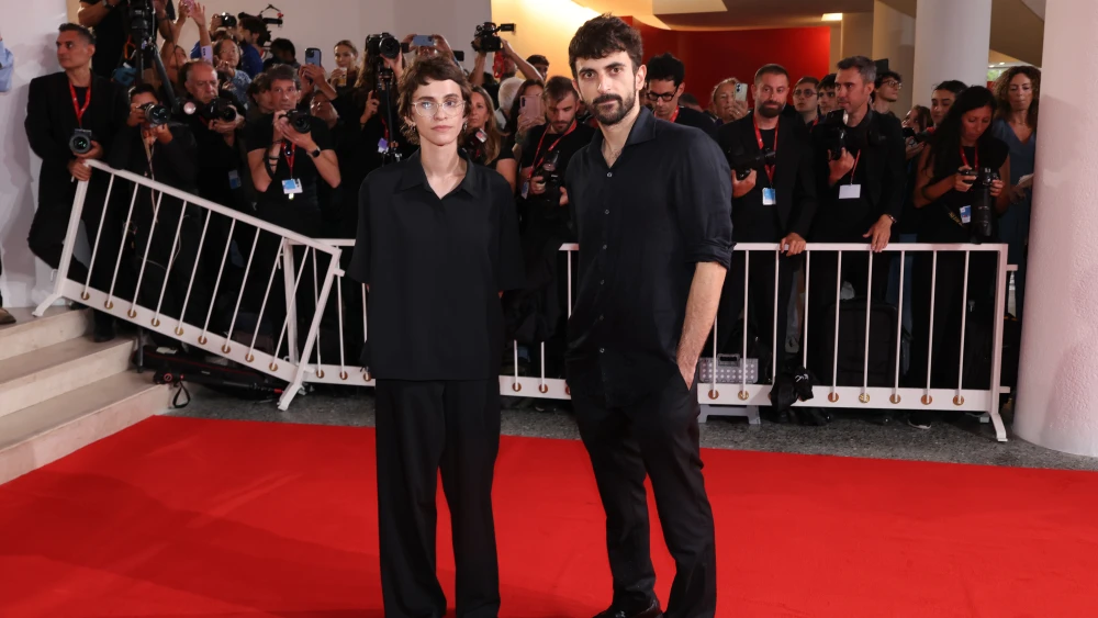 Israeli directors Rachel Szor and Yuval Abraham attend the screening of "NAZA" during the 83rd Venice International Film Festival at Sala Grande on September 10, 2026 in Venice, Italy. Photo by Stephane Cardinale-Corbis/Corbis via Getty Images.