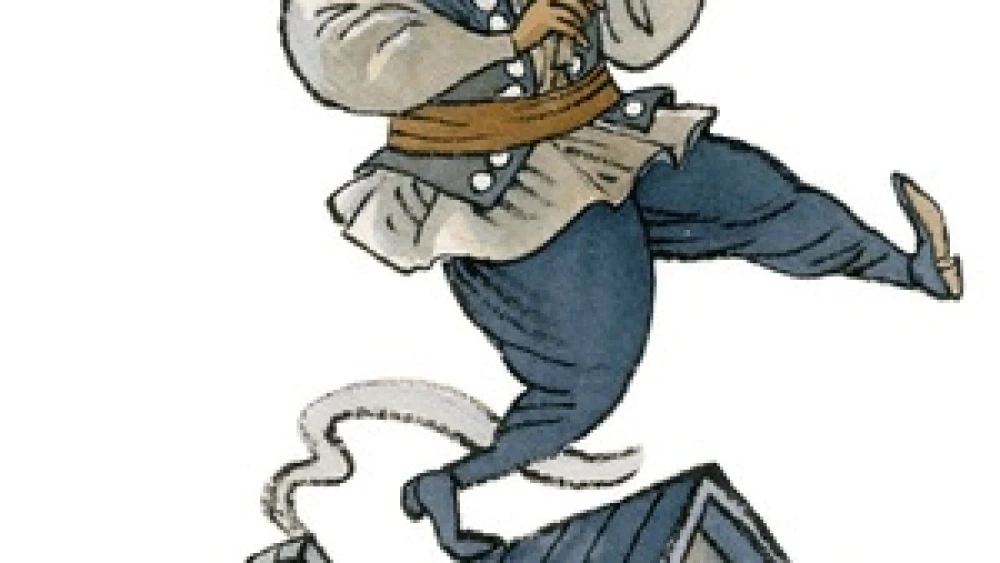 A sketch of the lead character, Tevye, from ”Fiddler on the Roof.” Credit: Morburre.