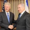 U.S. President Bill Clinton greets Israeli Prime Minister Benjamin Netanyahu in New York on Nov. 8, 2010. Photo by Avi Ohayon/GPO/Flash 90.
