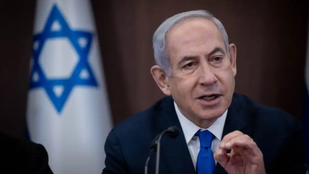 Prime Minister Benjamin Netanyahu leads a Cabinet meeting in Jerusalem, Sept. 10, 2023. Photo by Chaim Goldberg/Flash90.