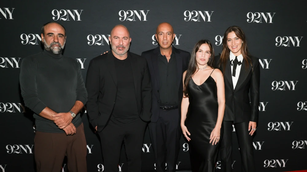 Yaakov Zada Daniel, from left, Lior Raz, Avi Issacharoff, Netta Garti and Gal Malka attend a screening and conversation for Netflix’s fifth season of “Fauda” on Sept. 9, 2026, at 92NY in New York. Photo by Manny Carabel/Getty Images.