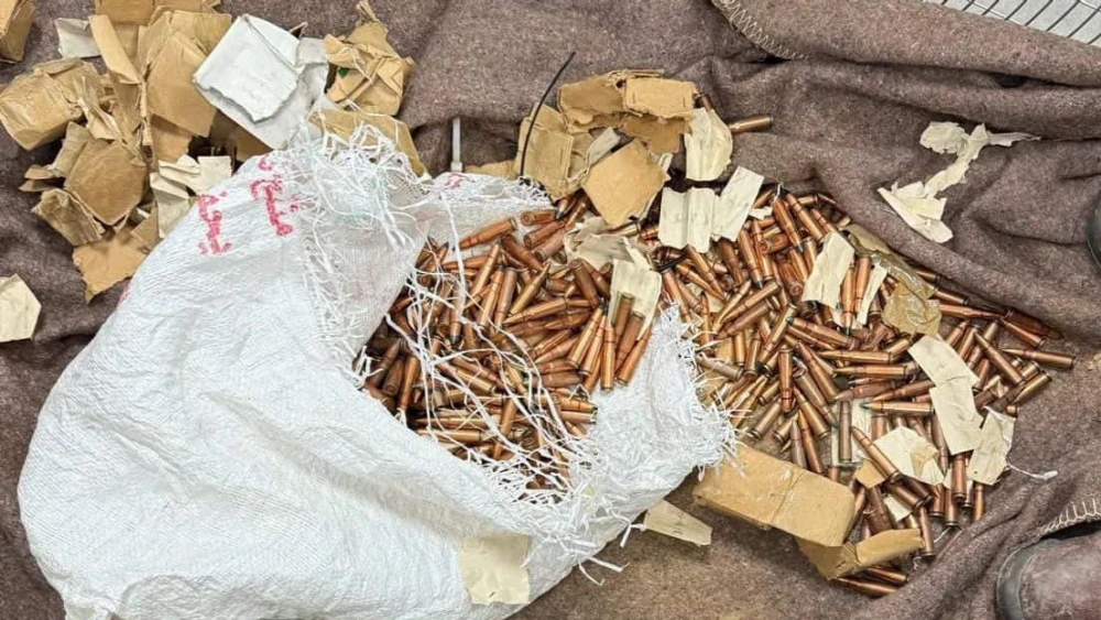 Ammunition found on a drone that was shot down on the Israel-Egypt border, Nov. 27, 2024. Credit: Israel Defense Forces.