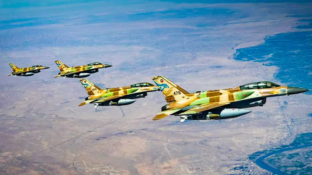 Israeli Air Force F-16I "Sufa" fighter jets over Iran. Credit: IDF Spokesperson's Unit.
