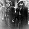 Jewish women resistance fighters captured by Nazi Germans during the Warsaw Ghetto Uprising in the spring of 1943. Credit: history images.blogspot.com.