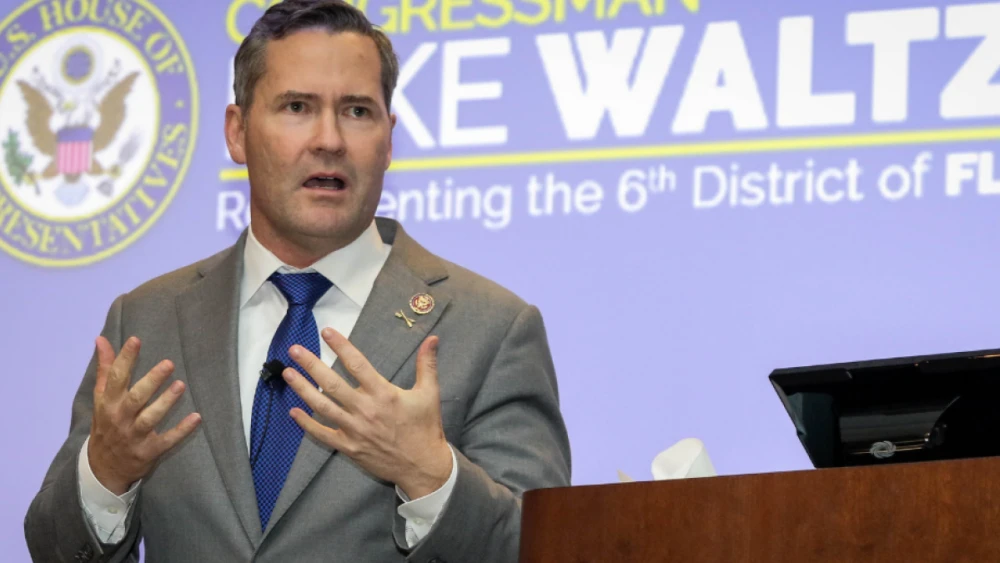 Rep. Michael Waltz (R-Fla.) speaking at an event. Credit: U.S. Army Photo by Sgt. Aaron Berogan.