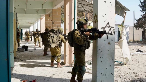 Israeli forces operating in the Gaza Strip, Feb. 24, 2024. Credit: IDF.