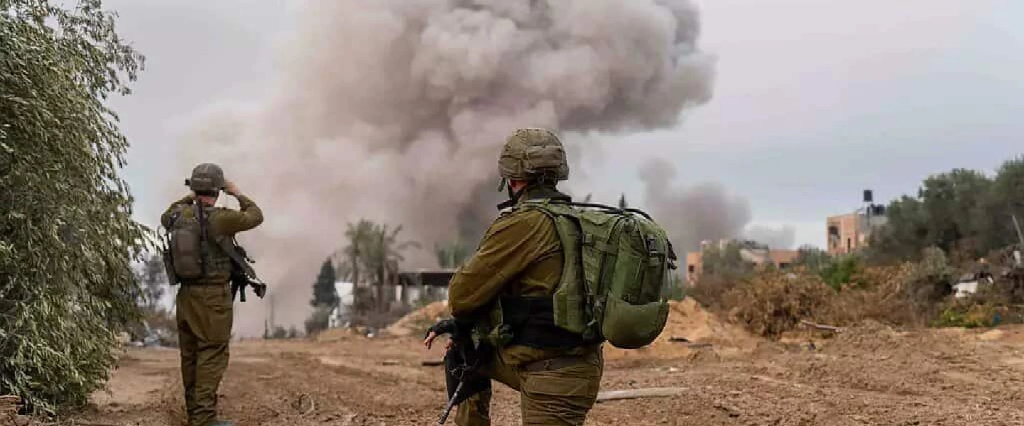 IDF troops in "Operation Swords of Iron," December 2023. Credit: IDF Spokesperson's Unit.