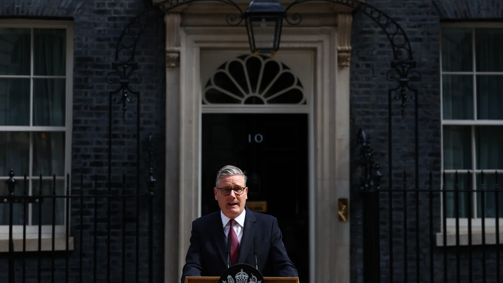 Keir Starmer announces his resignation as U.K. prime minister and leader of the Labour Party, outside No.10 Downing Street, June 22, 2026. Photo by Peter Nicholls/Getty Images.