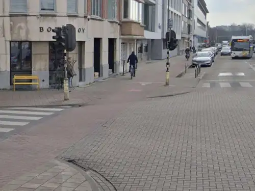 A street view of the entrance of the now-bankrupt Bokertov restaurant in Antwerp, Belgium. Photo credit: Google Maps.