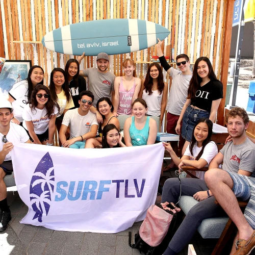 Students attend Israel's 70th Independence Day Celebration at University of California, San Diego on April 10, 2018 in La Jolla, United States. Credit: Randy Shropshire/Getty Images for AEPi.