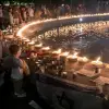 People gather and light candles to remember the victims who were murdered by Hamas terrorists, at Dizengoff Square in Tel Aviv, Oct. 14, 2023. Photo by Miriam Alster/Flash90.