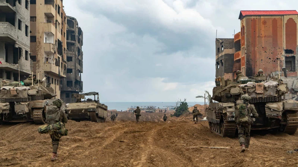 Israeli troops operating in the Hamas-ruled Gaza Strip, Nov. 22, 2023. Credit: IDF.
