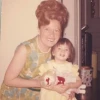 A young Dawn Lerman with her grandmother, Beauty. Credit: Courtesy Dawn Lerman.