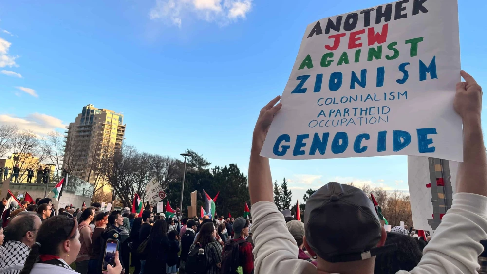 Anti-Zionism, Zionism Is Racism Sign