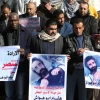 Palestinians protest to show solidarity with Palestinian prisoner Hisham Abu Hawash who is currently on hunger strike, in Rafah in the southern Gaza Strip, on Jan. 3, 2022. Photo by Abed Rahim Khatib/Flash90.