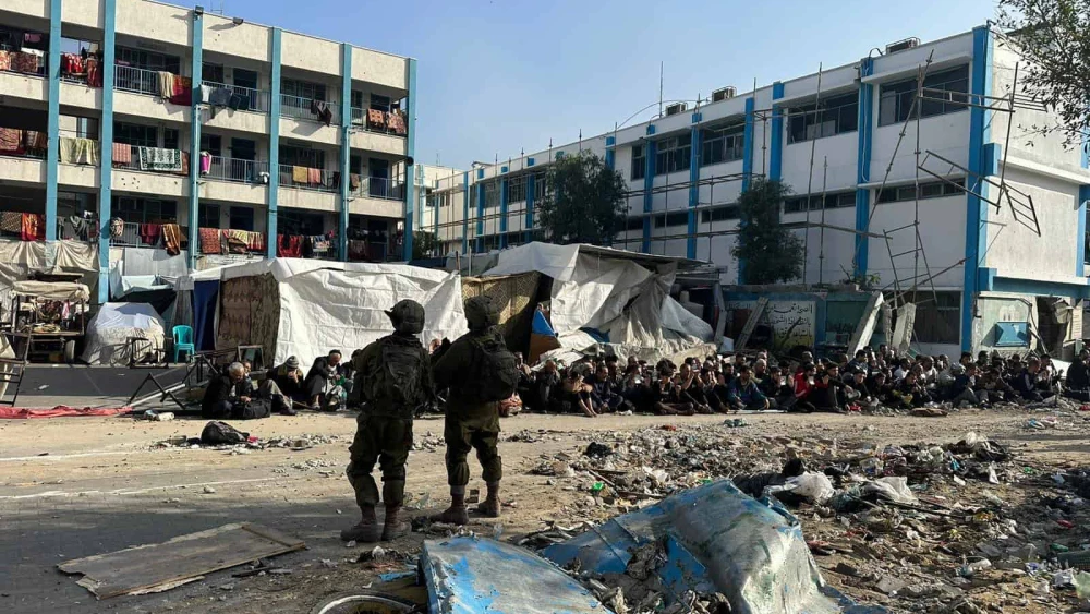 Israeli troops operating in the Hamas-ruled Gaza Strip, Dec. 12, 2023. Credit: IDF.
