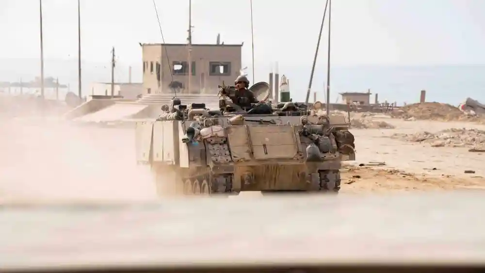 Israeli troops operating in the Hamas-ruled Gaza Strip, Nov. 15, 2023. Credit: IDF.