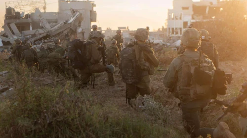 Israeli forces operating in Gaza City's Zeitoun neighborhood, May 10, 2024. Credit: IDF.