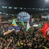 Celebrations in the streets of Khan Yunis in the Gaza Strip following a ceasefire brokered by Egypt between Israel and Hamas, May 21, 2021. Photo by Abed Rahim Khatib/Flash90.