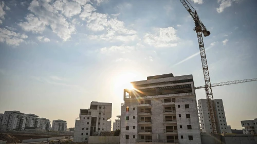 A view of a construction site for new housing in the southern Israeli city of Sderot, Nov. 5, 2025. Photo by Michael Giladi/Flash90.