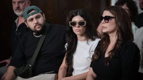Noa Goldenberg during a hearing at the Tel Aviv Magistrate's Court following her detention after allegedly throwing sand at National Security Minister Itamar Ben-Gvir on a beach in the city, Sept. 9, 2024. Photo by Avshalom Sassoni/Flash90.