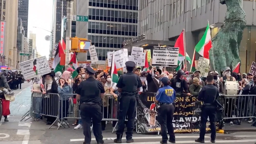 Anti-Israel protest in Manhattan