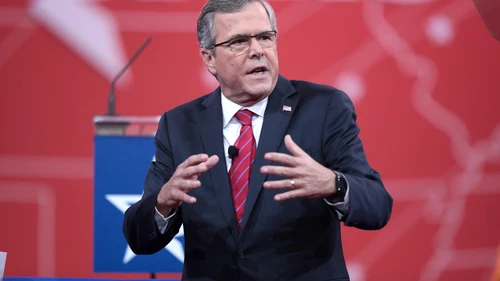 Presumed presidential candidate and former Florida governor Jeb Bush speaks at the 2015 Conservative Political Action Conference on Feb. 27 in Washington, D.C. Credit: Gage Skidmore.