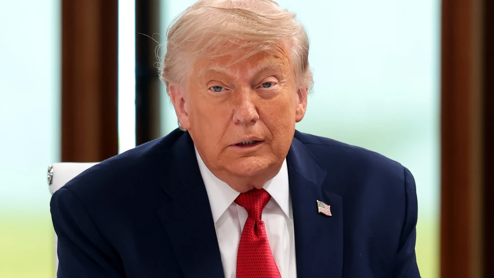 U.S. President Donald Trump during the G7 Summit in Évian-les-Bains, France, on June 17, 2026. Photo by Anna Moneymaker/Getty Images.