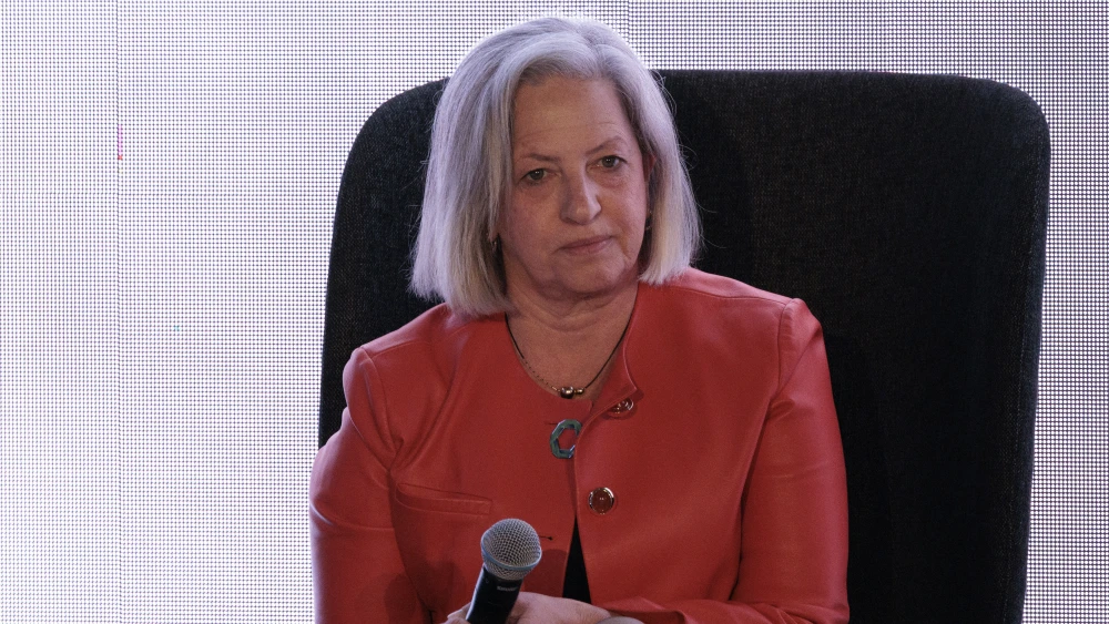 Audrey Zibelman speaks at the Sydney Energy Forum, in Sydney, on July 12, 2022. Photo by Brook Mitchell/POOL/AFP via Getty Images.