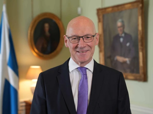 First Minister of Scotland John Swinney at his office in Edinburgh, May 10, 2024. Credit: The Government of Scotland.