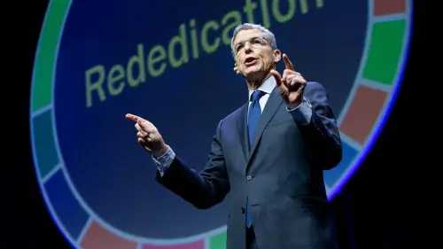 Union for Reform Judaism president Rabbi Rick Jacobs speaks at the organization's biennial convention in Boston in December 2017. Credit: URJ via Facebook.