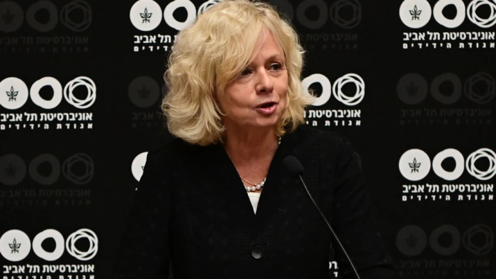 Gali Baharav-Miara, attorney general of Israel, speaks at Tel Aviv University, Sept. 28, 2022. Photo by Avshalom Sassoni/Flash90.