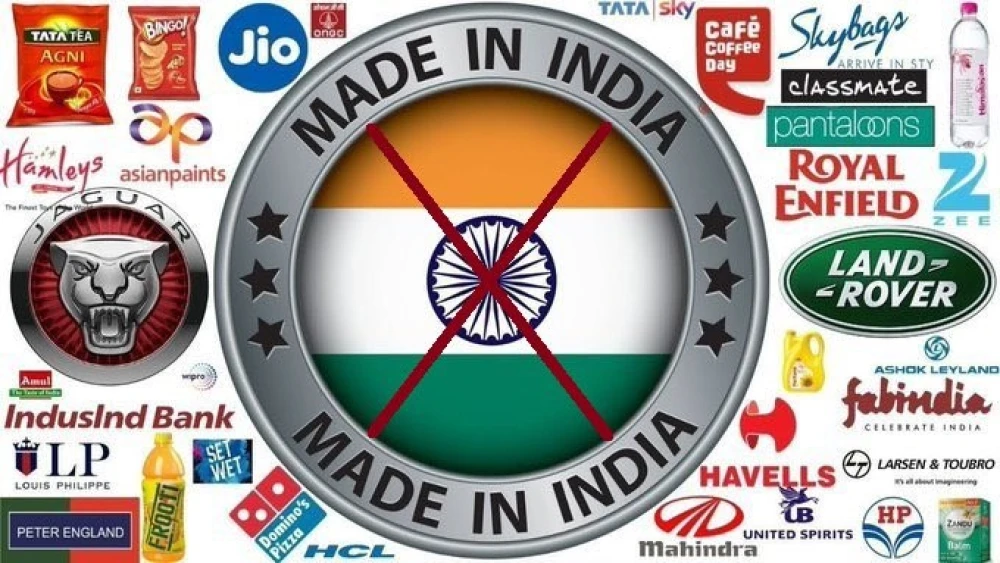 A “Boycott India” poster. Source: Twitter.
