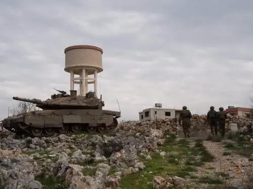 Israeli troops operating in Southern Lebanon, in an undated photo published on Feb. 2, 2025. Credit: IDF.