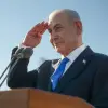 Israeli Prime Minister Benjamin Netanyahu salutes graduates of the Israeli Air Force pilots’ course during the Wings Ceremony at Hatzerim on July 9, 2026. Credit: Ma’ayan Toaf/GPO.