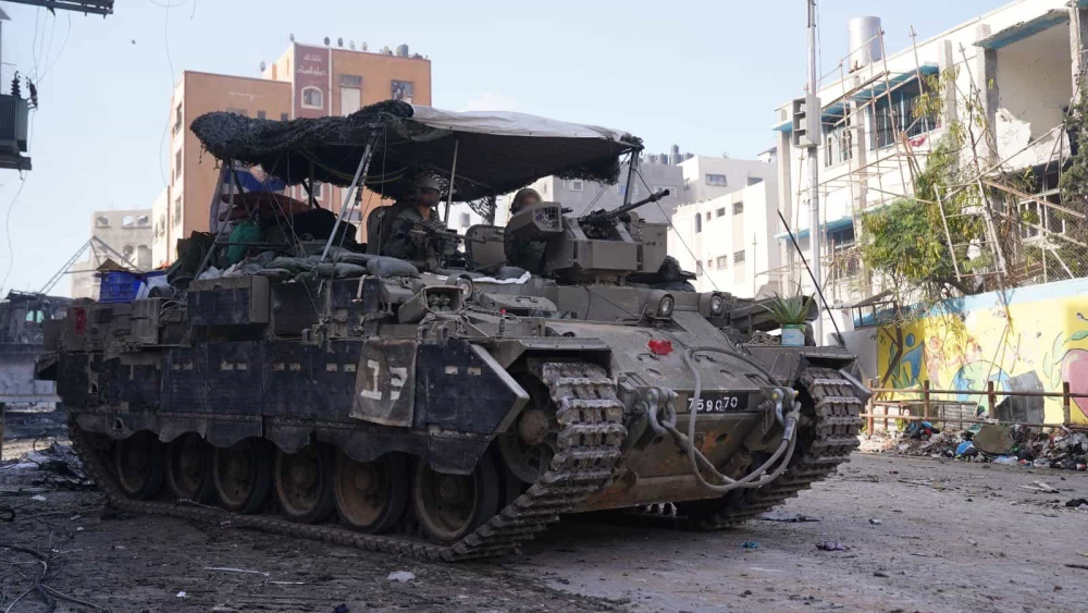 Israeli troops operating in the Hamas-ruled Gaza Strip, Dec. 17, 2023. Credit: IDF.