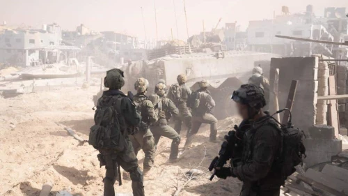 Israeli forces conducting ground operations in the Gaza Strip, Nov. 4, 2023. Credit: IDF.